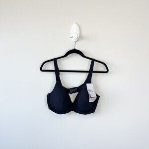 Bali Soft Comfort T-Shirt Bra Black Underwire Back Smoothing Size 38D NWT’s